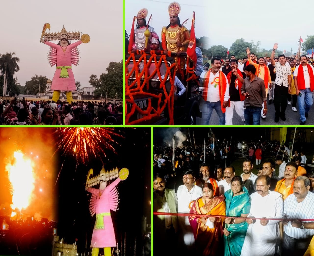 सिन्दरी में विजय दशमी के अवसर पर शहरपुरा शिव मंदिर में 65 फुट का रावण पुतले का किया गया दहन श्रद्धा के साथ मनाई गई विजया दशमी…