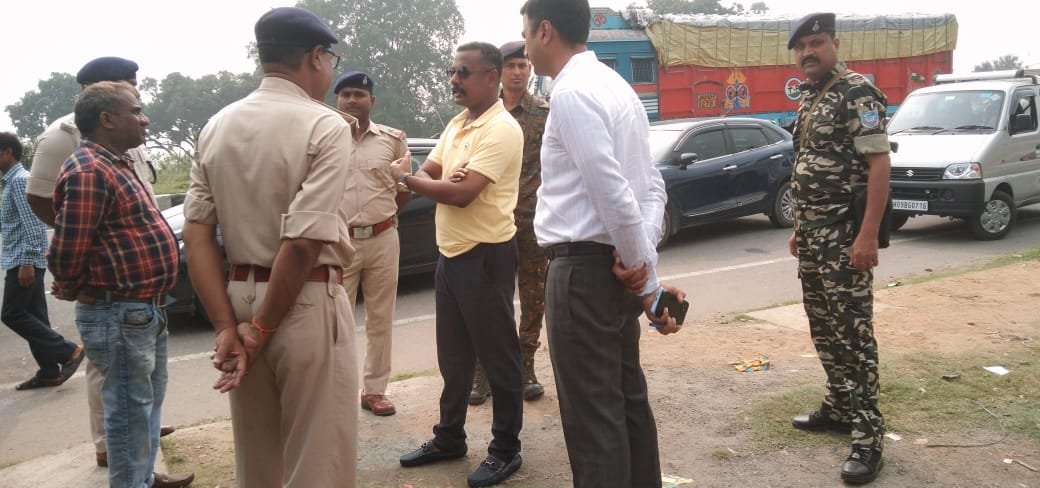 SSP महोदय ने किया इंटर डिस्ट्रिक्ट चेक पोस्ट का निरीक्षण…