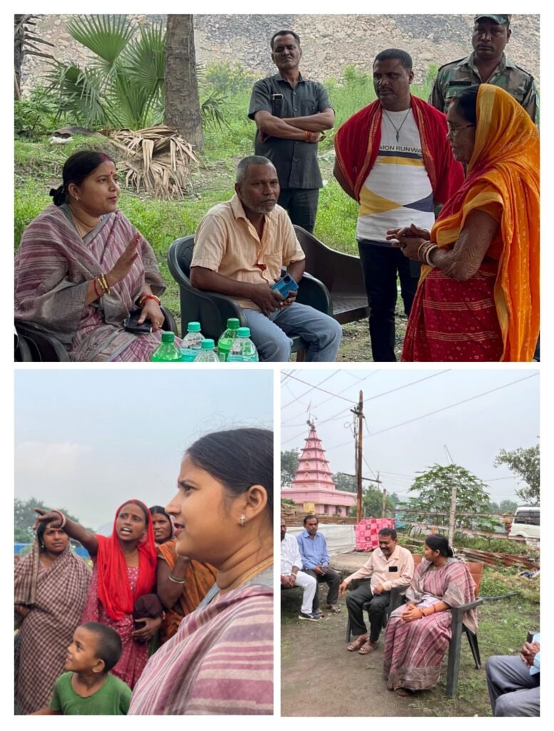 रागिनी सिंह बस्ताकोला के बंगाली कोठी इर्द-गिर्द के लोगों से मिलकर उनके समस्याओं से हुई अवगत..कहा होगा समस्याओं का हल…