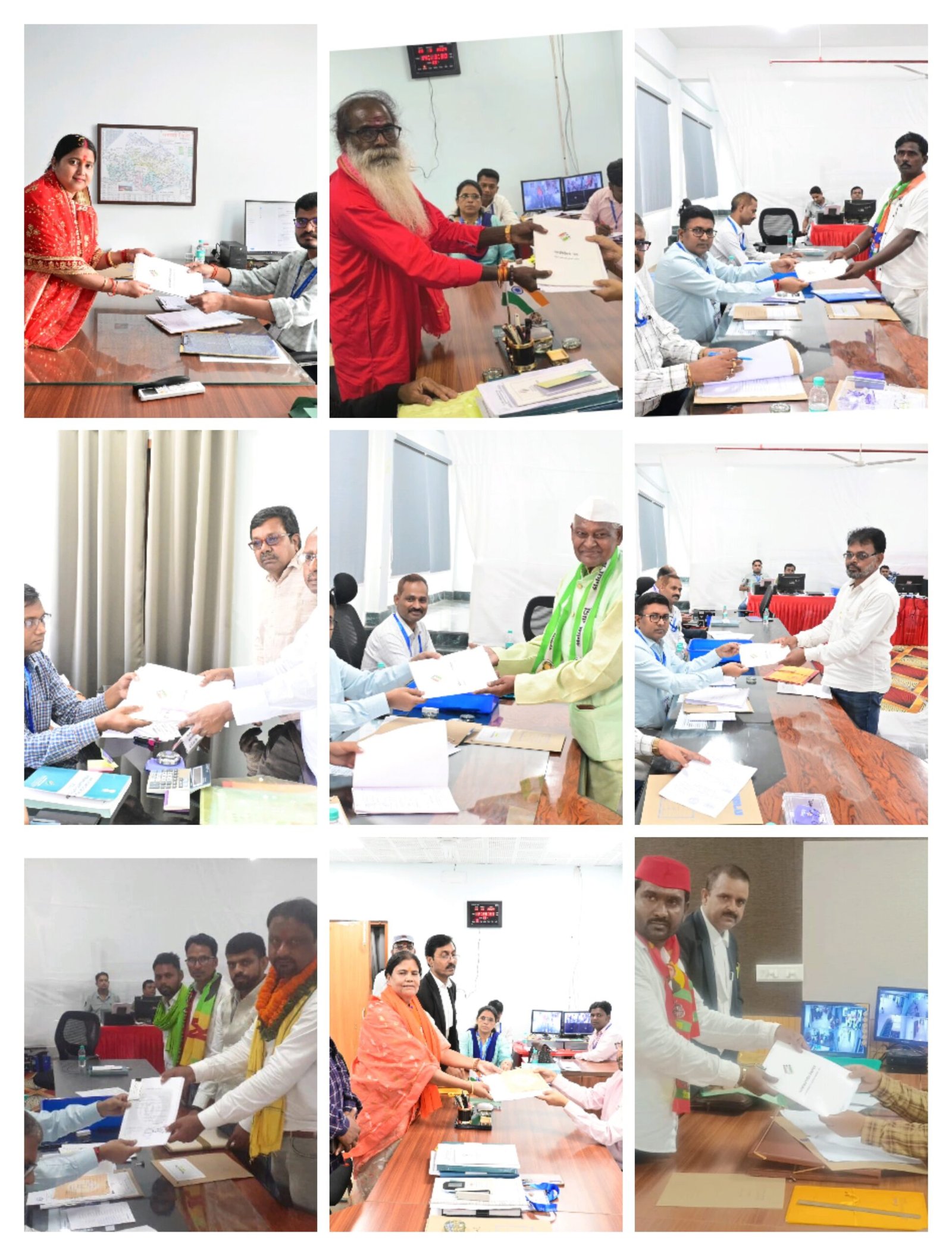 41 प्रत्याशियों ने किया नॉमिनेशन..13 ने लिए नामांकन पत्र