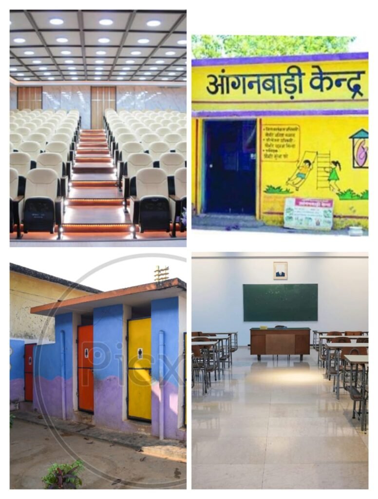 सरकारी स्कूलों में बनेंगे नए क्लासरूम,शौचालय और मल्टीपर्पस हॉल..आंगनबाड़ी केंद्रों का भी होगा निर्माण…