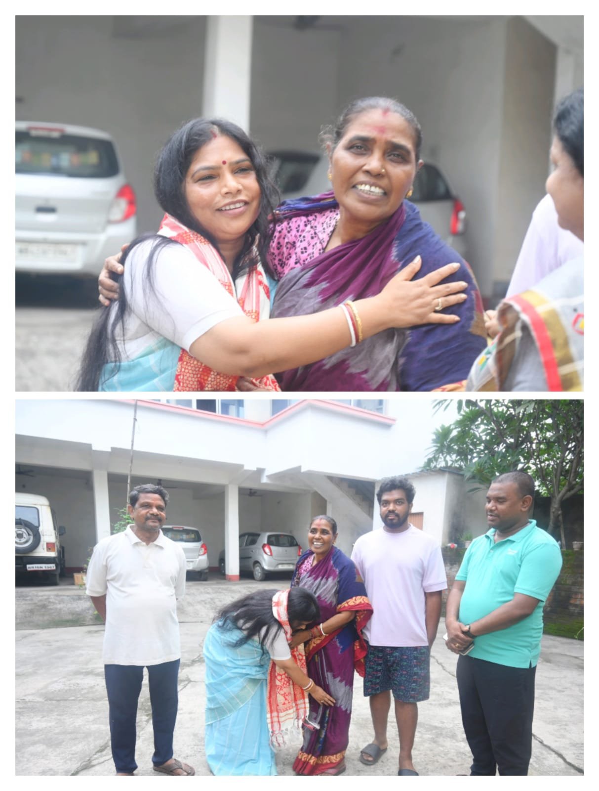 मीरा मुंडा ने मेनका सरदार से मुलाकात कर उनका आशीर्वाद लिया…