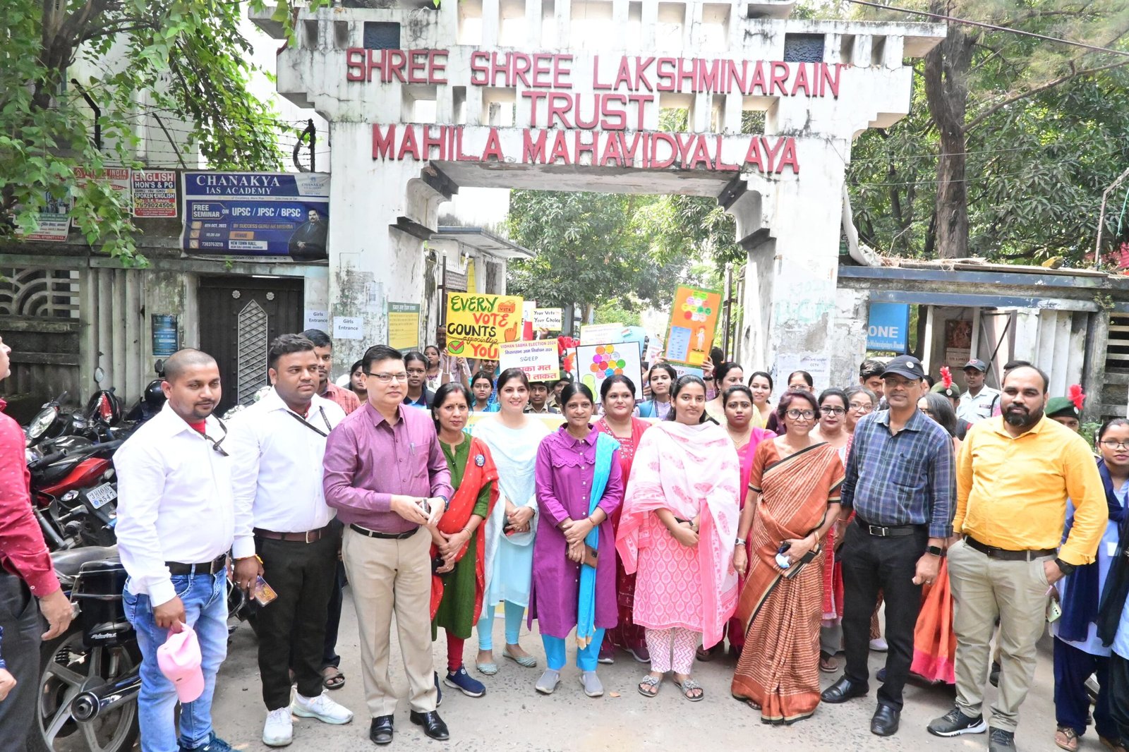 एसएसएलएनटी से सिटी सेंटर तक निकाली मतदाता जागरूकता रैली..लोगों से की सपरिवार मतदान करने की अपील…