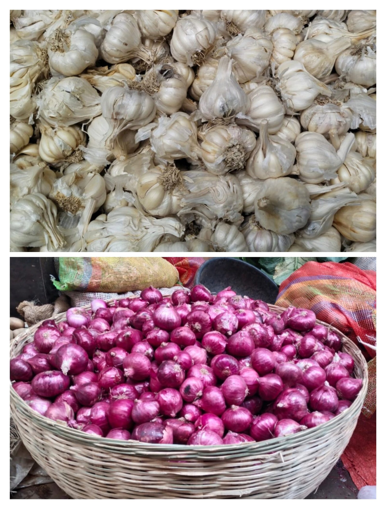 सब्जियों में स्वाद का जायका बढ़ाने वाला लहसुन चार सौ.. तो प्याज़ हुआ 60 के पार…