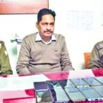 पुलिस ने बरामद किये चोरी गये 14 एंड्रायड फोन….
