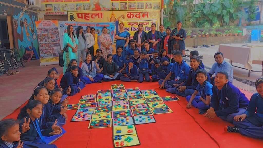 दिव्यांग सप्ताह के पांचवें दिन “पहला कदम स्कूल”  में कला, शिल्प और खेल प्रतियोगिता का हुआ आयोजन…