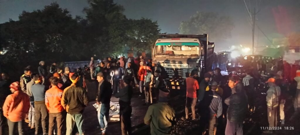 हाइवा के चपेट में आने से मुराईडीह निवासी की मौत…