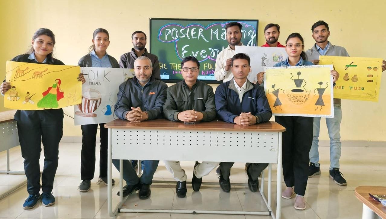 लोक मीडिया पर आधारित पोस्टर निर्माण प्रतियोगिता का हुआ आयोजन…