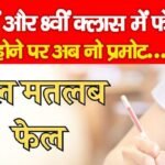 5वीं और 8वीं क्लास में फेल होने पर अब नो प्रमोट…