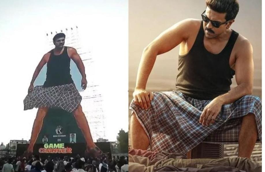 विजयवाड़ा में रामचरण का 256 फीट ऊंचा कटआउट, फैंस ने ‘गेम चेंजर’ के लिए किया समर्पित…