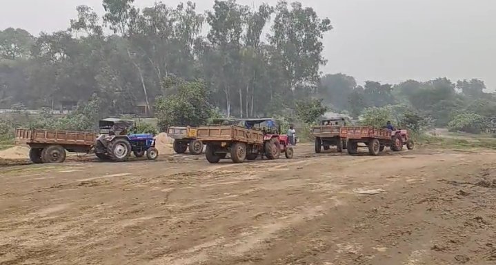 जिला भर में बालू का चल रहा हैं खेल सरकारी खुफिया तंत्र भी फेल…