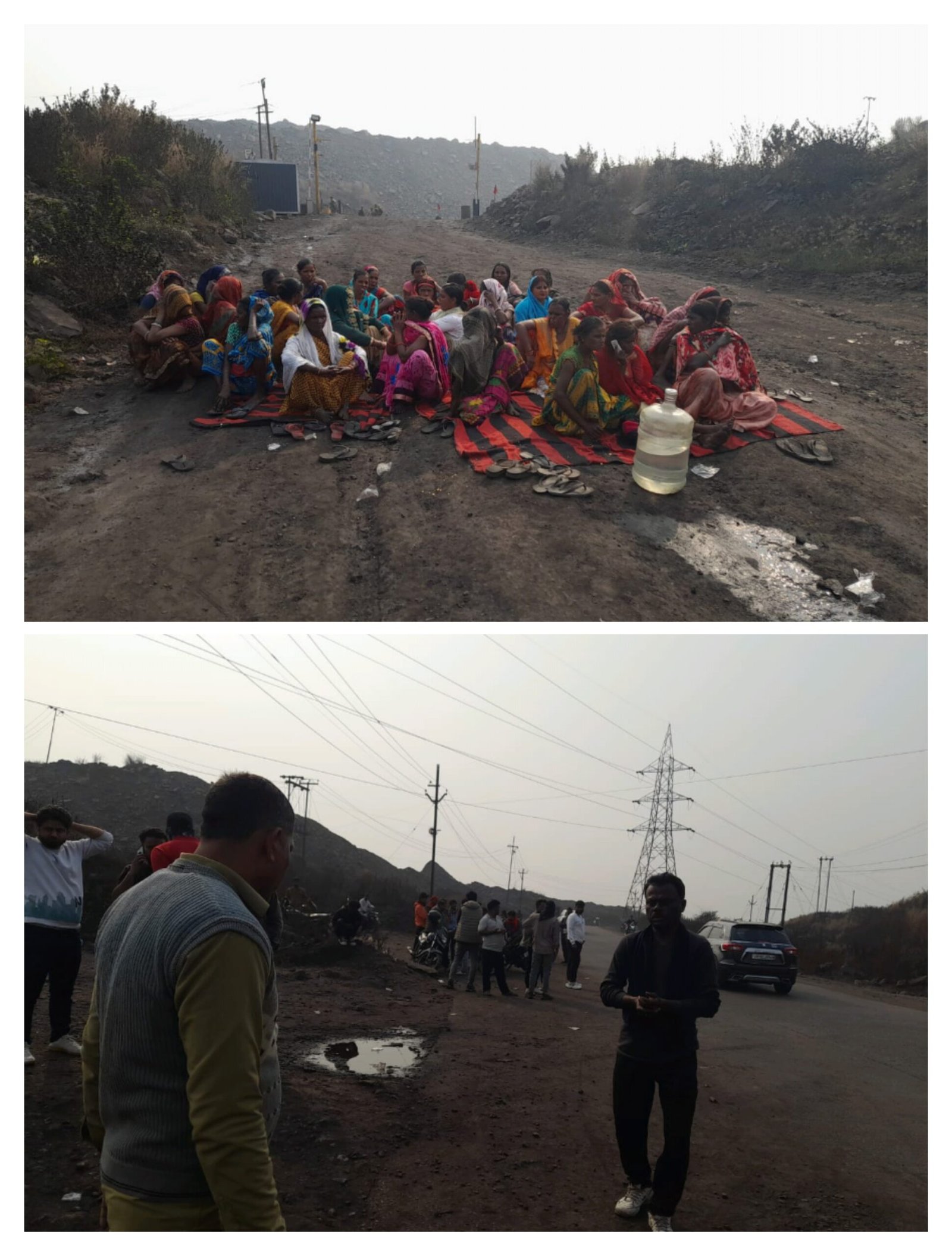 कुजामा लोडिंग पॉइंट में मैन्युअल लोडिंग की मांग को लेकर वर्चस्व की लड़ाई में कई राउंड हवाई फायरिंग के बाद भी संयुक्त मोर्चा की लगातार धरना प्रदर्शन जारी…