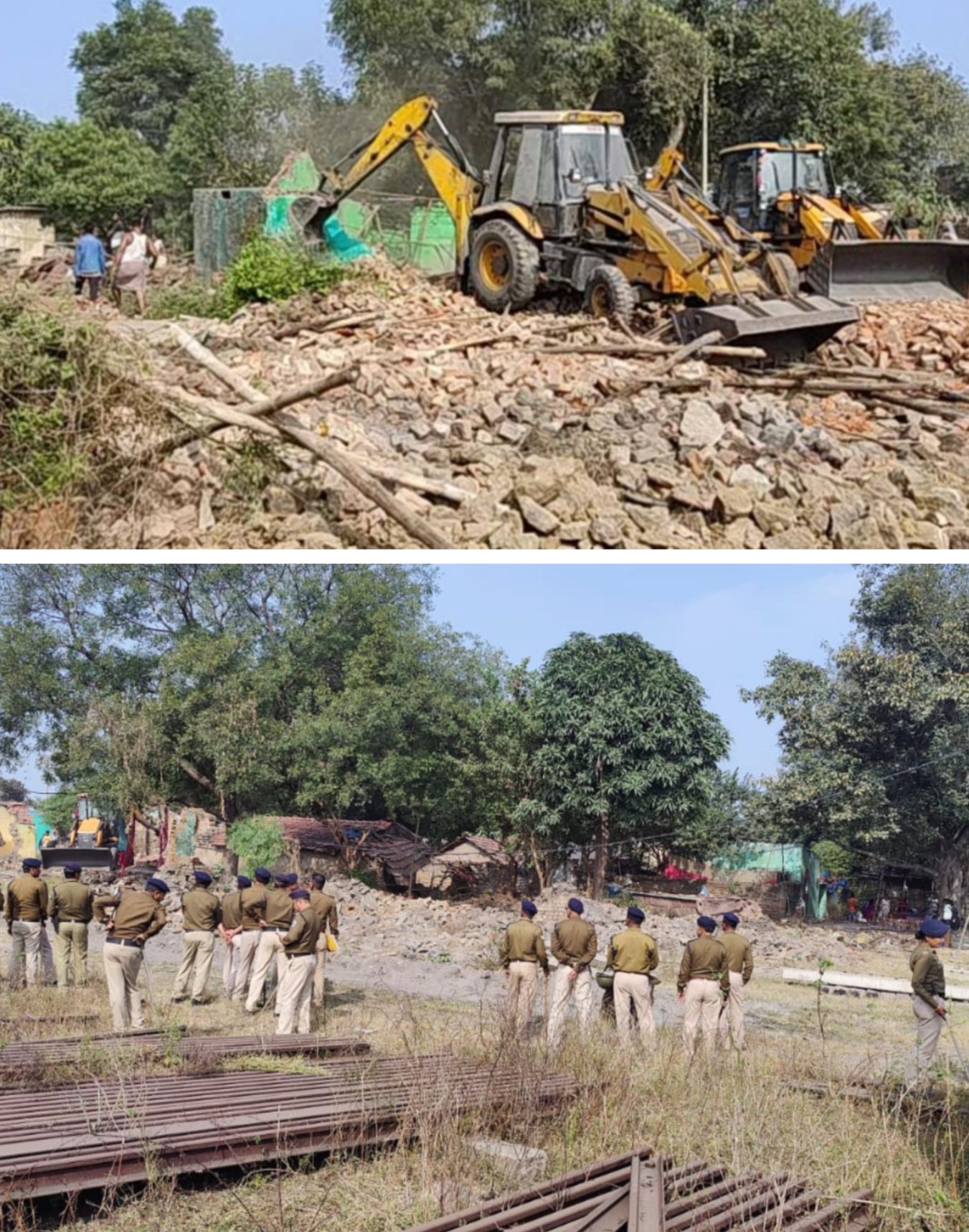 अतिक्रमण मुक्त कराने रेलवे फोर्स के साथ पहुंची आसनशोल डीआरएम की टीम, दर्जनों घरों को किया गया ध्वस्त,फ्रेड कोरिडोर निर्माण को लेकर चलाया जा रहा अभियान…