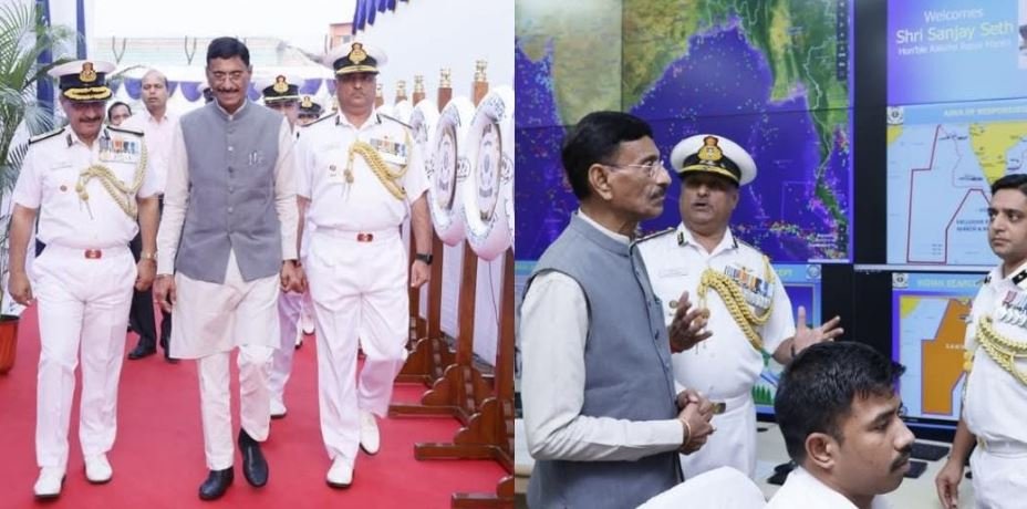 रक्षा राज्य मंत्री संजय सेठ ने पश्चिमी समुद्री सीमा पर इंडियन कोस्ट गार्ड कमान का किया निरीक्षण, जानिए क्या पाया….