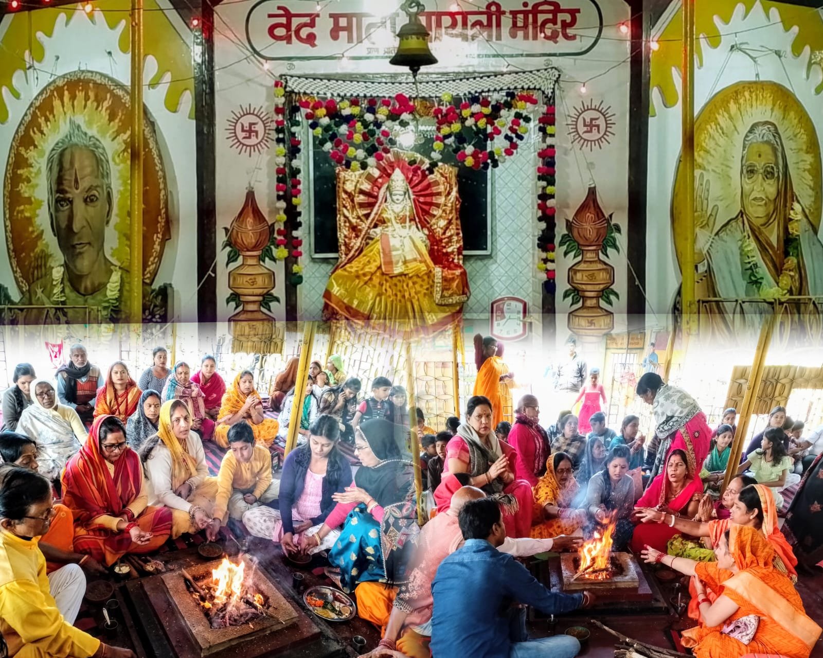 नववर्ष के अवसर पर सिंदरी गायत्री ज्ञान मन्दिर के प्रांगण में तीन कुण्डीय गायत्री महायज्ञ एवं पूजा अर्चना की गई…