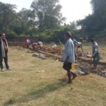 पुलिस की कड़ी निगरानी के बिच विवादित जमीन पर हुई बॉउंड्रीवाल…