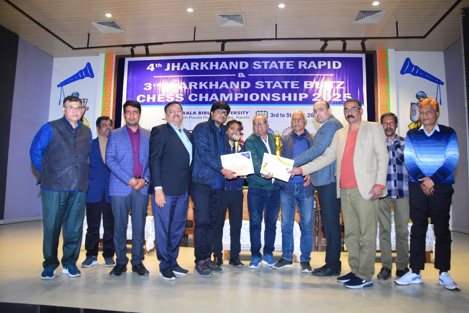 सरला बिरला विश्वविद्यालय  में  शतरंज प्रतियोगिता का समापन…