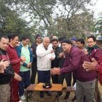 गोल्फ ग्राउंड में मॉर्निंग वॉकरो ने केक काट मनाया जन्मदिन,…मकर संक्रांति होने के कारण सबको खिलाया गया तिलकुट…