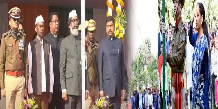 सोरेन ने दुमका के पुलिस लाइन और विधायक कल्पना सोरेन ने CM आवास में किया ध्वजारोहण…