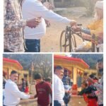 आजसू नगर अध्यक्ष ने गांधी ग्राम में किया भोजन वितरण..दिव्यांगों के बीच नया साल मनाने से होती हैं ख़ुशी: जीतू पासवान…