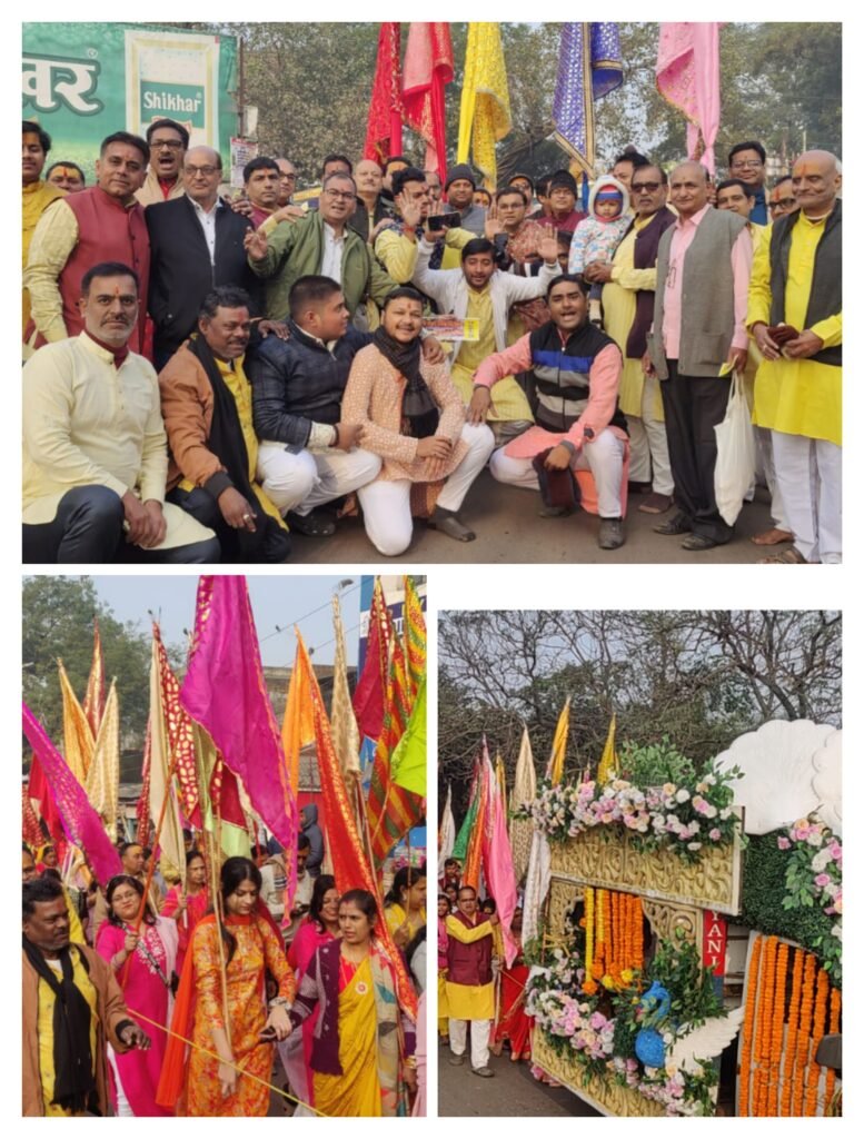 दो दिवसीय श्याम अमृत महोत्सव को लेकर निकाला गया भव्य निशान शोभा यात्रा…