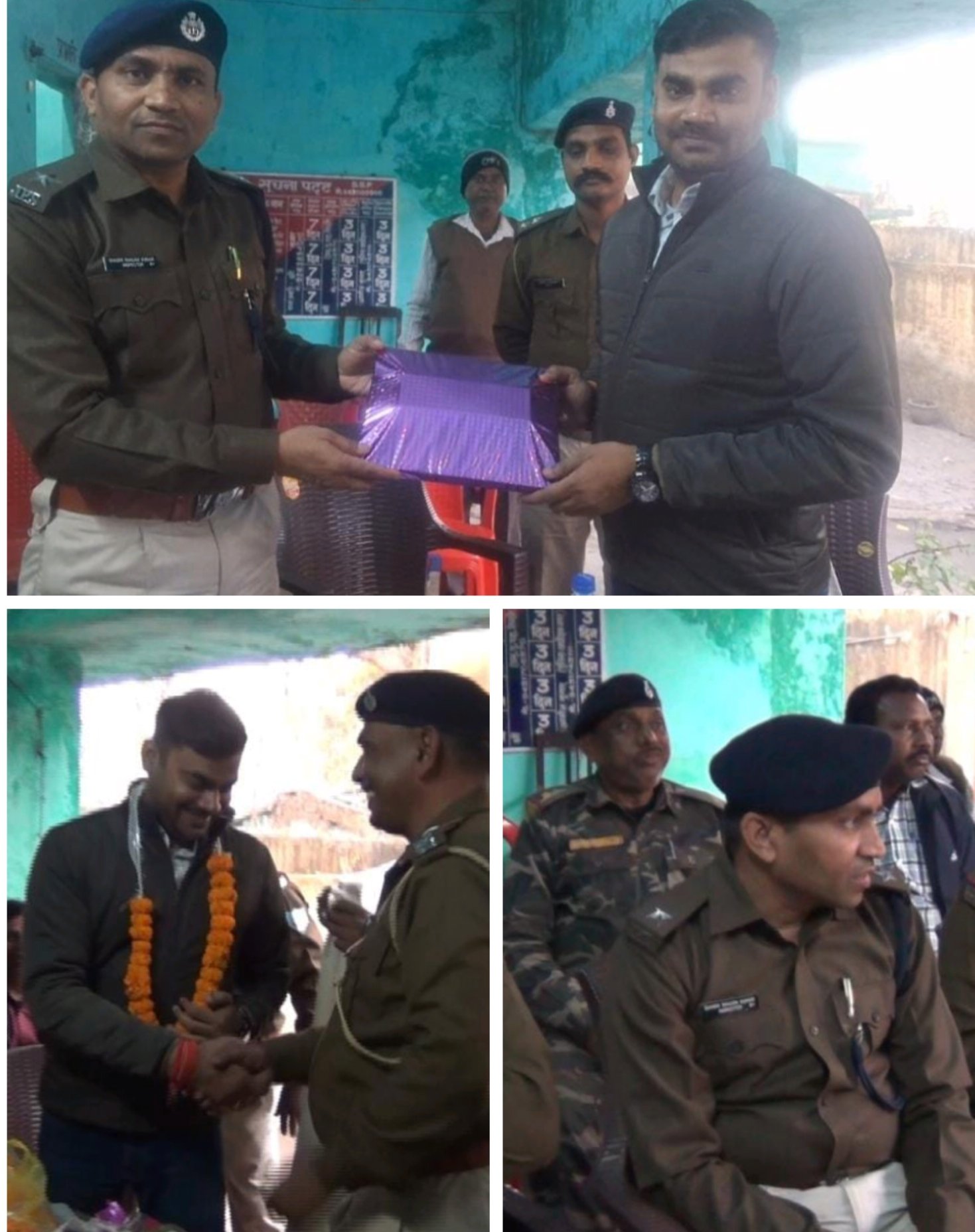 घनुडीह ओपी परिसर में विदाई सह सम्मान समारोह का हुआ आयोजन, कई पुलीस अधिकारी रहे मौजूद…