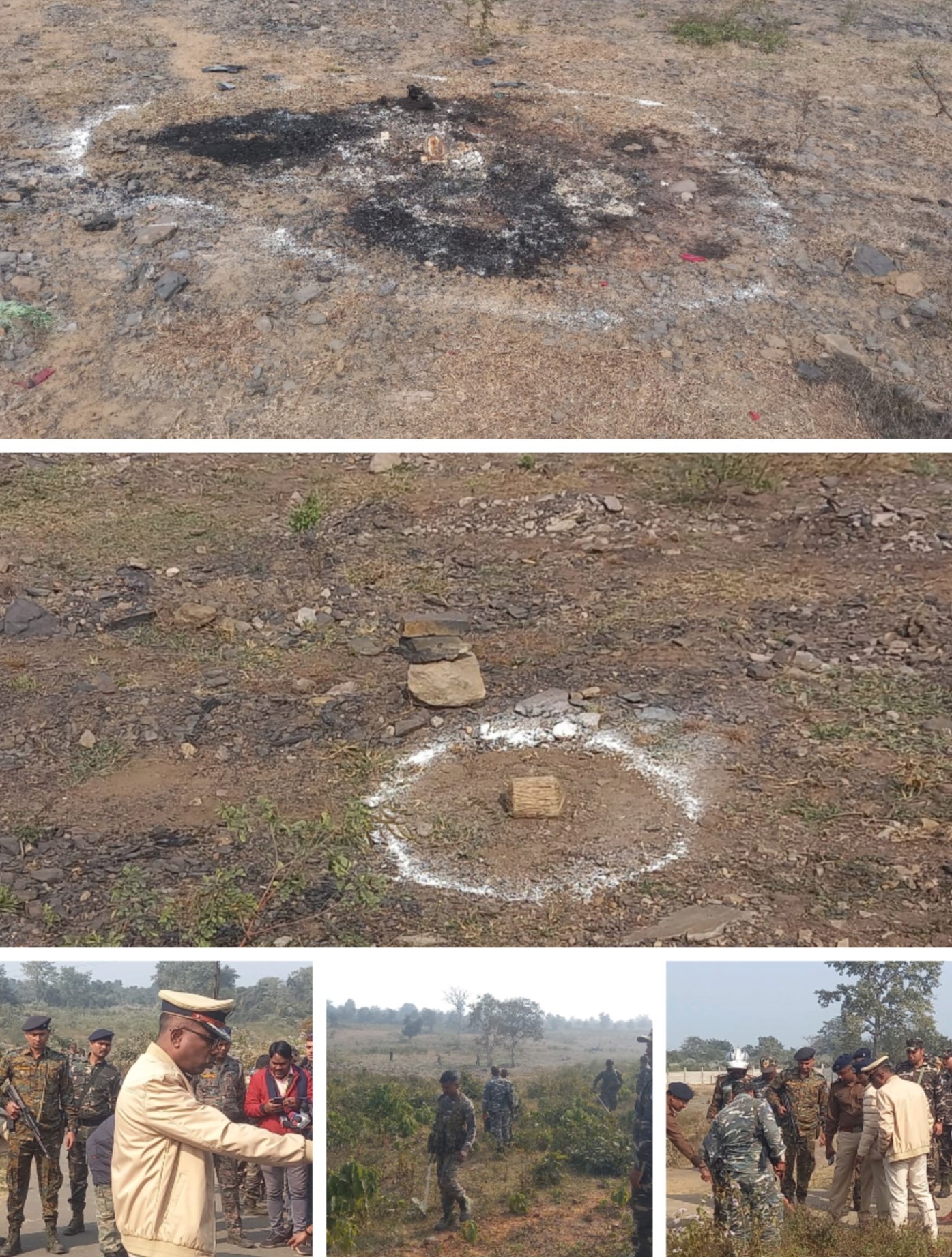 आइजी, डीआइजी ने किया खरखरी का निरीक्षण,,,,जंगलों में चलाया सर्च अभियान, जिंदा बम, कारतूस, खोखा बरामद..पत्थरबाजी में जख्मी एसडीपीओ दुर्गापुर रेफर…