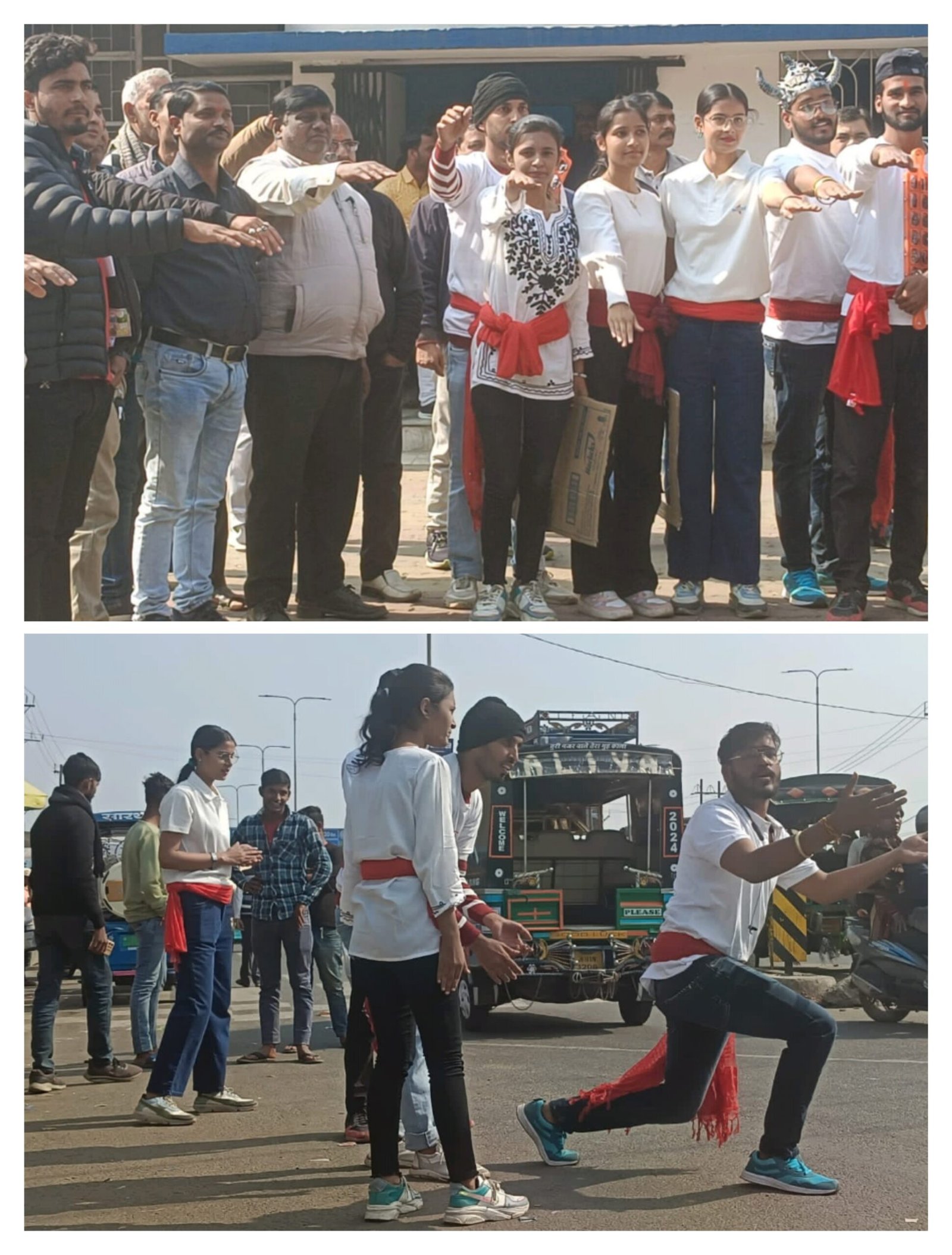 नुक्कड़ नाटक से किया सड़क सुरक्षा के प्रति जागरूक…