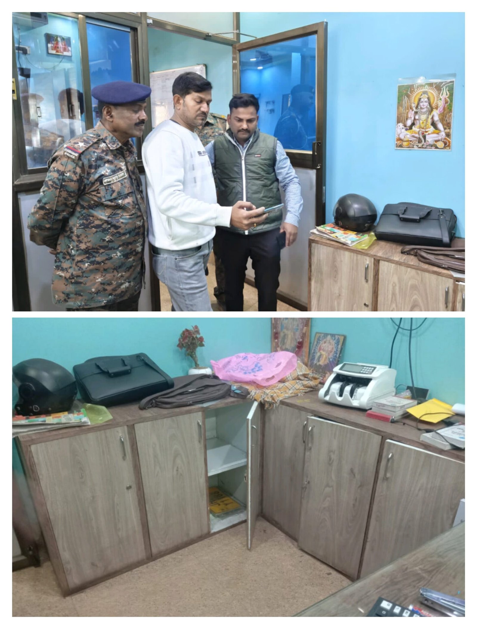 आइडियल कंस्ट्रक्शन कार्यालय में हुई लाखों रुपए की चोरी…