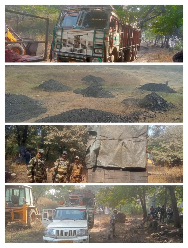 गुप्त सूचना के अधार पर सीआईएसएफ टीम छापामारी कर लगभग 45 टन कोयला लोड ट्रक किया जप्त….
