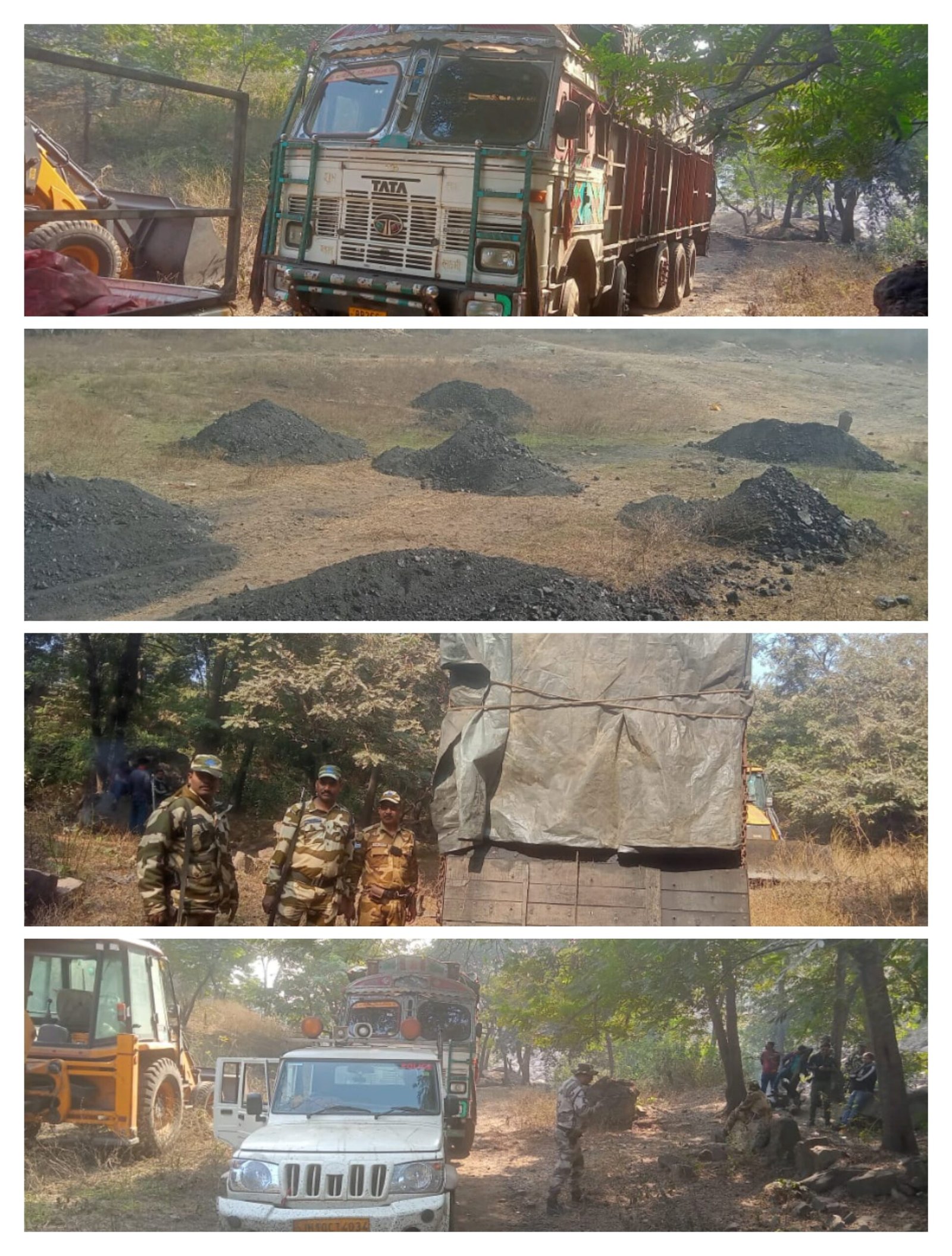 गुप्त सूचना के अधार पर सीआईएसएफ टीम छापामारी कर लगभग 45 टन कोयला लोड ट्रक किया जप्त….