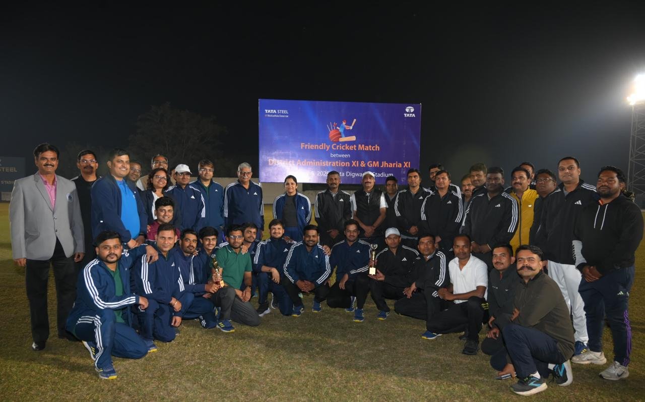 टाटा स्टील झरिया डिवीजन ने धनबाद जिला प्रशासन के साथ मैत्री क्रिकेट मैच का आयोजन…