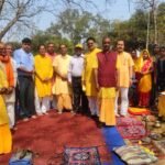 चौबीस कुण्डीय गायत्री महायज्ञ को लेकर भूमि पूजन 25 फरवरी से 28 फरवरी तक मैथन में होगा भव्य आयोजन…