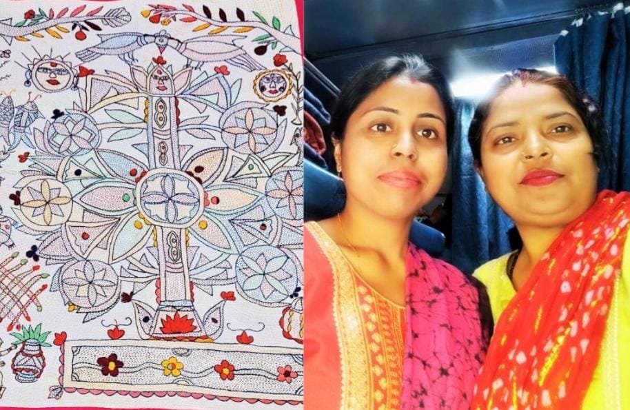 राष्ट्रपति भवन के उद्यान में मधुबनी पेंटिंग की प्रदर्शनी लगायेंगी कतरास की अर्चना झा और रूही दास…