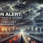 17 से 21 फरवरी तक भारी बारिश-आंधी-तूफान हाई अलर्ट….