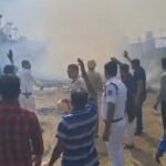 हस्त शिल्प मेला मे लगा भयावह आग 7 दुकाने जलकर हुई खाक…