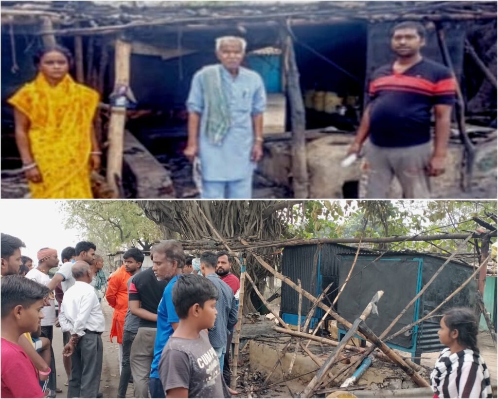 सिन्दरी,डोमगढ़ मैटेरियल गेट के सामने तीन दूकानों में आग लगने से लाखों की संपत्ति हुई नष्ट…