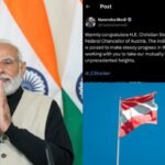 पीएम मोदी ने क्रिश्चियन स्टॉकर को ऑस्ट्रिया के चांसलर के रूप में शपथ लेने पर दी बधाई…