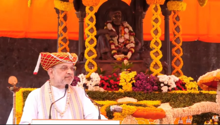 अमित शाह ने रायगढ़ किले पर छत्रपति शिवाजी महाराज को श्रद्धांजलि दी, महाराष्ट्र में नेताओं से करेंगे अहम चर्चा…