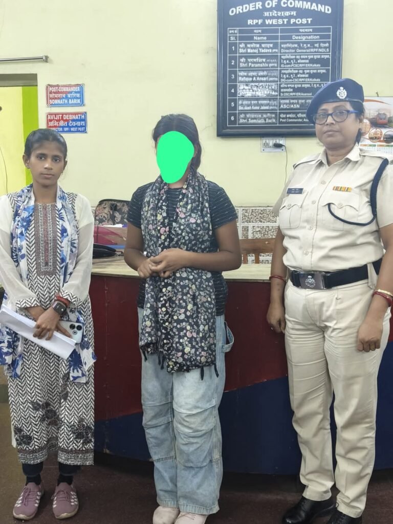 परिवार को बिना बताए घर छोड़कर चेन्नई जा रही नाबालिक युवती को आरपीएफ ने रेसक्यू कर किया बरामद…