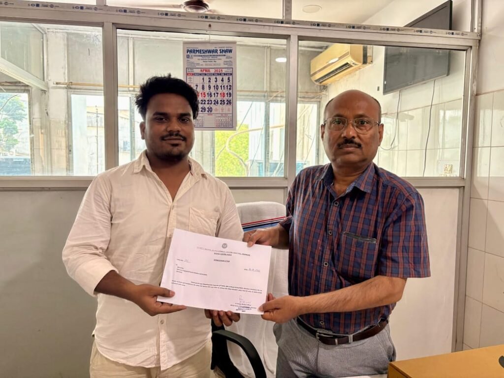 रक्तदान को ले बीबीएमकेयू का छात्र सरफराज हुआ सम्मानित…