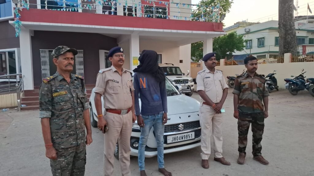 चोरी का कार सहित अपराधी गिरफ्तार…