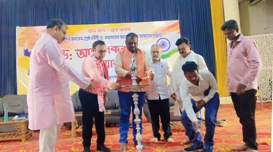 डॉक्टर भीमराव अंबेडकर जयंती समारोह उपस्थित हुए भाजपा नेता अमर कुमार बाउरी…