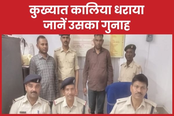 कुख्यात कालिया धराया, जानें उसका गुनाह….