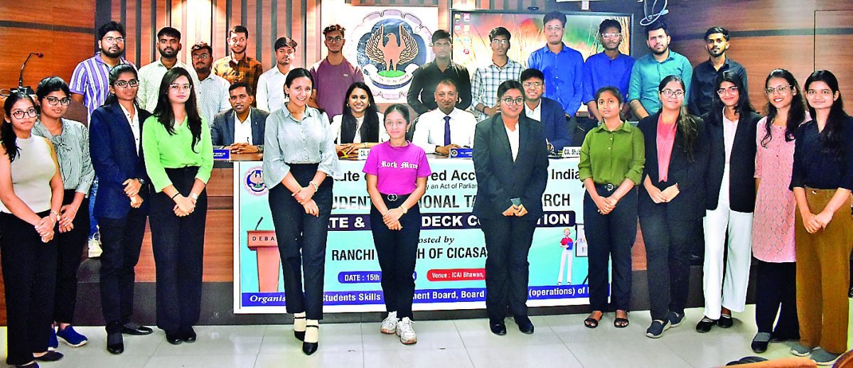 ranchi news : चार्टर्ड एकाउंटेंसी विद्यार्थियों की वाद-विवाद प्रतियोगिता में खुशी शर्मा और अंजलि गुप्ता बनीं विजेता…