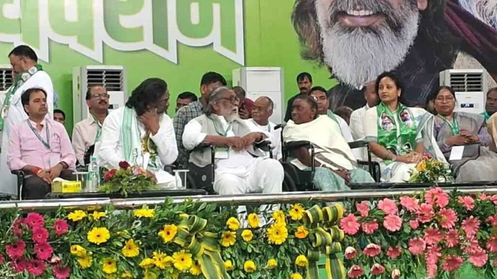 JMM की 63 सदस्यीय केंद्रीय कार्यकारिणी गठित, सोरेन परिवार के छह सदस्य शामिल…