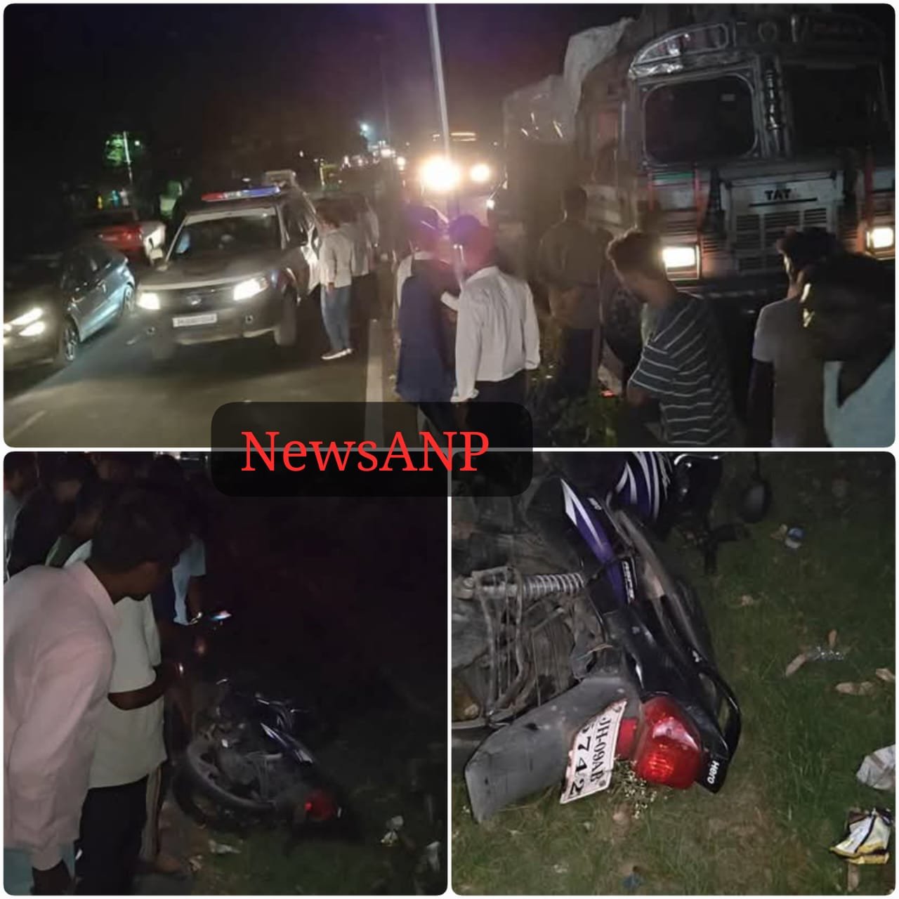 पीसीआर वैन ने बाइक सवार को मारी टक्कर एक की मौत दो हालत गंभीर….