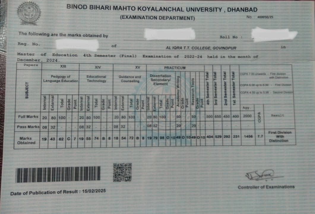 BBMKU में अजबगजब: परीक्षा हुई 2024 के दिसंबर में प्रमाण पत्र में अंकित कर दिया जुलाई 2022….