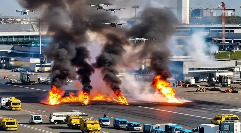 भारतीय सांसदों की फ्लाइट लैंड होने से पहले ही मॉस्को एयरपोर्ट पर ड्रोन अटैक…