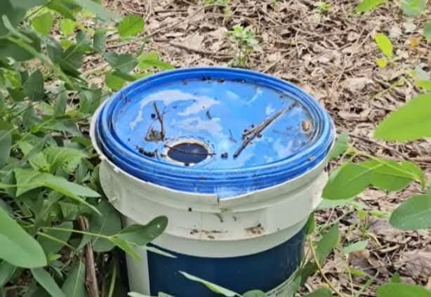 प्लास्टिक के ड्रम मे झाड़ियों मे छुपाकर रखे दस सॉकेट बम बरामद….